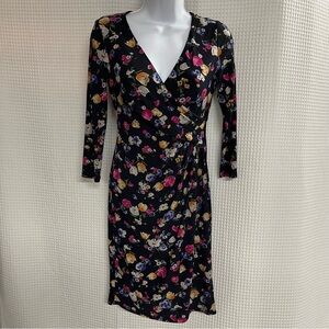 Lauren Ralph Lauren ladies floral draped jersey dress size 2 petite
